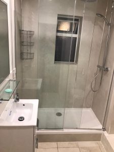 New shower cubicle installation after