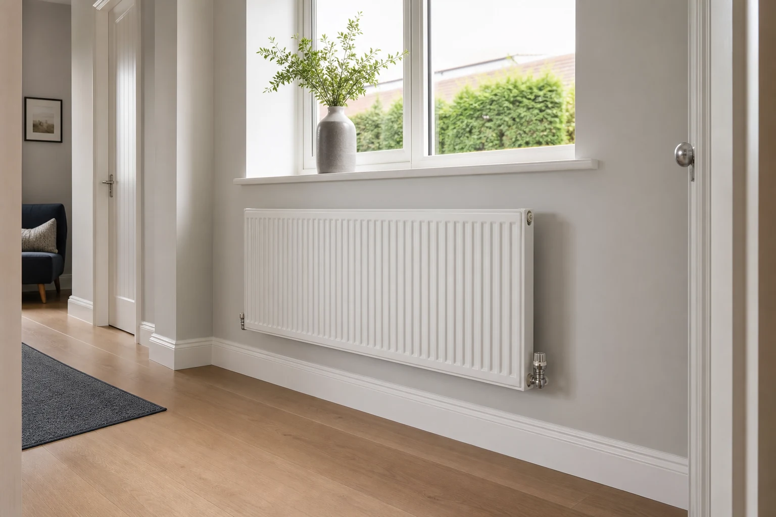 Clean home radiator in a well maintained heating space